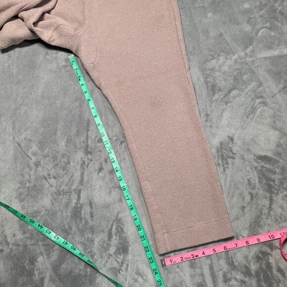 Varley Sweatpants Womens Medium Pink Terry Cloth Athleisure Cozy Casual Lounge - Picture 8 of 9